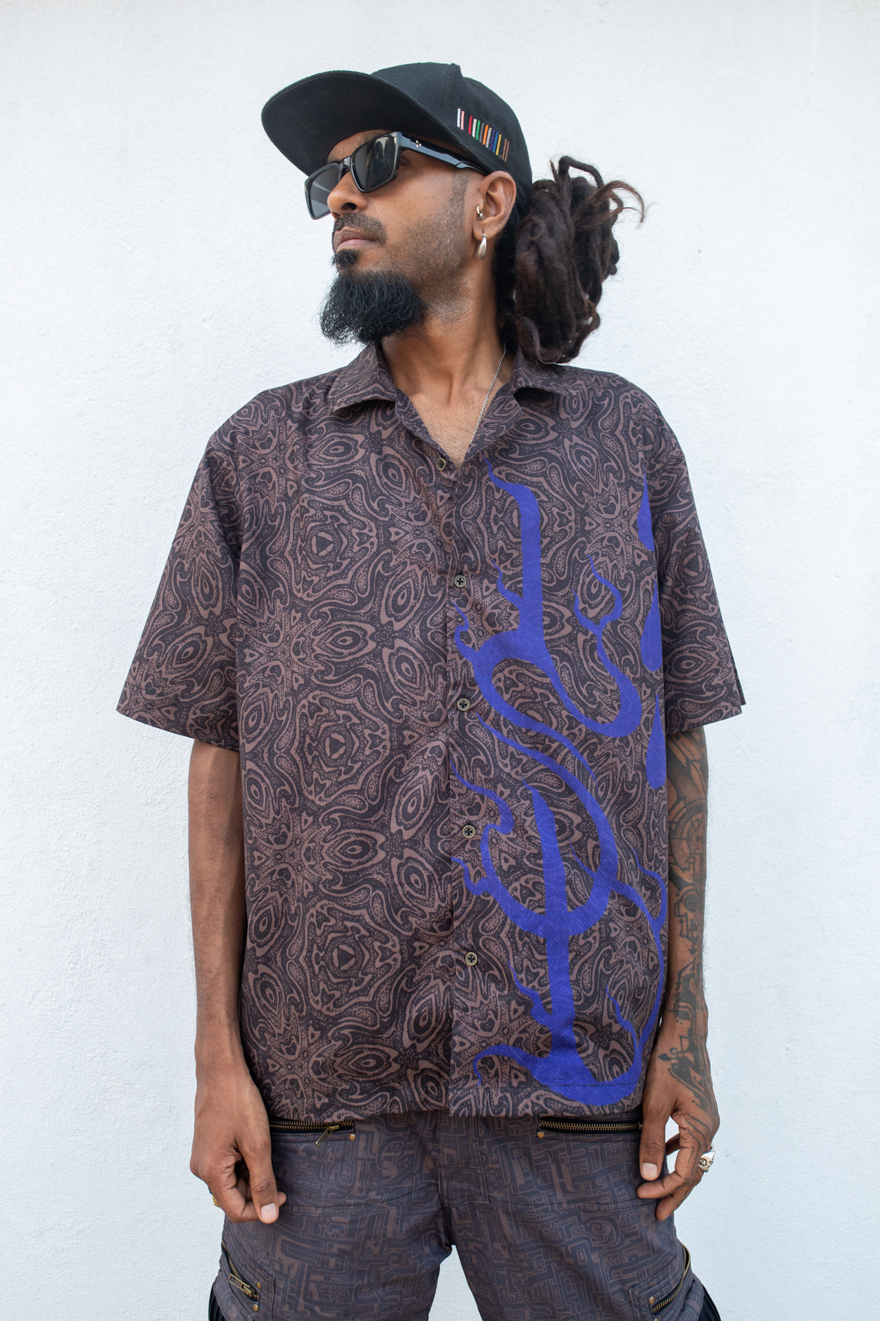 LSBlues( Save The Freaks)- Button Up Shirt